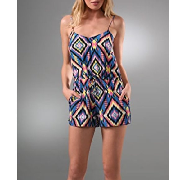 Twelfth Street by Cynthia Vincent Pants - Twelfth Street by Cynthia Vincent ikat silk romper
